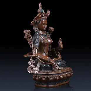 百納源 白度母佛像救度佛母密宗長壽三尊宗佛像擺件藏傳尼泊爾