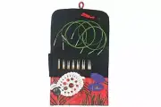 HiyaHiya 5" (13cm) Bamboo Interchangeable Circular Knitting Needles - Small Set