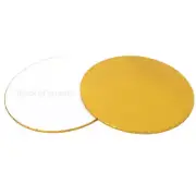 12in Round Masonite Cake Board - Gold