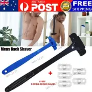 Mens Back Shaver Razor Back Hair Body Removal Handle Long Groomer Trimmer Tool