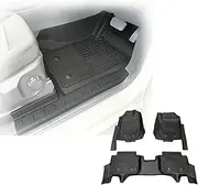 OAD4X4 Floor Mats Compatible with Ford Everest Next-Gen 2022-Onwards, Custom-Fit Injection-Moulded TPE All-Weather Car Liners with Door Sill Coverage