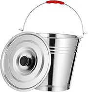 FOMIYES 1 Set Stainless Steel Ice Bucket with Lid Portable Wine Ice Container Capacity Water Storage Pail for Parties Bars Ktv Durable Design for Drinks and Cocktails