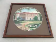 Vintage Manor House Long Stitch Picture. Ready to Hang. Brand New.