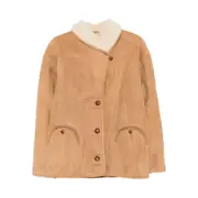 [Blazé Milano] Blazé Milano Button-up Suede Jacket 0 NUMERIC BROWN