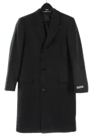 Hickey Freeman NWT His First 100% Wool Coat Size 12R US In Charcoal Gray
