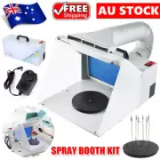 Portable Airbrush Spray Booth Portable Hobby Airbrush Paint Spray Booth W/Fan