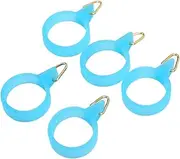 Fishing Rod Hook Holder, 5Pcs Secure Stainless Steel Rubber Keepers, Non Slip Safety Fishing Accessories for Lure Bait Poles
