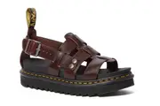 Dr. Martens Womens Terry Strap Leather Sandals Slides Shoes - Charro