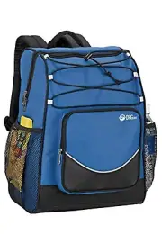 Camping hiking beach Royal blue Backpack 20 Can Cooler (a)