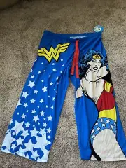 NEW DC Comics Wonder Woman Ladies Drawstring Lounging Capris XL 16-18