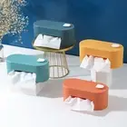 Rectangular Tissue Box Wall Mounted Tissue Storage Box Bathroom