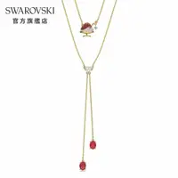 在飛比找momo購物網優惠-【SWAROVSKI 官方直營】Cariti 雙層項鍊紅豆冰