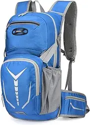 Cycling Backpack Running Bag ycle Bag Sports Vest Ultralight Riding Bags Breathable Jogging Travel Daypack Bag for Riding Running Hiking Camping Light Blue