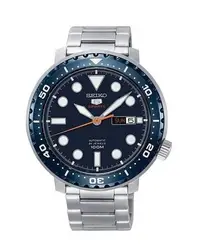 在飛比找Yahoo!奇摩拍賣優惠-SEIKO WATCH 精工5號深藍面錶框寶藍色離子電鍍自動