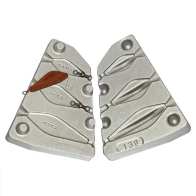 Elevator Mold 25-40-60g (0.88-1.4-2.11oz) fishing lead sinker mold Fox weights