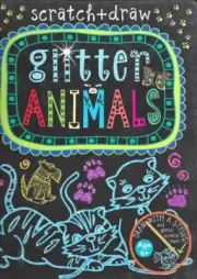 Scratch & Draw Glitter Animals 16 Sheets Paper Stylus Idea Book Make Gifts Cards
