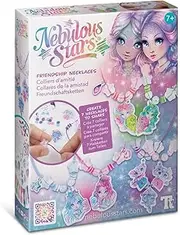 Nebulous Stars Friendship Necklaces - DIY Craft Kit to Create Custom Matching Necklaces for Friends, Includes Beads, Charms & Instructions for Kids 7+