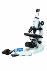 Radical 2500x Medical School Vet Lab Microscope w LED Battery Backup Lamp, 3D...