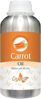 CRYSALIS Carrot Seed (Daucus Carota) Oil| Pure & Natural Undiluted Carrier Oil Organic Standard For Skin & Haircare|Deals Aging Signs, Used In Facial Oil,Shampoo,Nourishes Scalp - 2L/67.6 Fl Oz