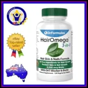 DR FORMULAS HAIROMEGA 3-in-1 Hair Omega Skin Nails DHT Blocker Vitamins Biotin