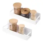 6pcs Magnetic Spice Rack Organizer for Refrigerator, White