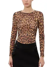 alice + olivia Delaina Mesh Top