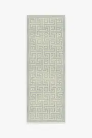 75' x 215' | Machine Washable Runner Rug | Kid & Pet Friendly | Indoor Rug | Rove Soft Aqua Flatwoven Rug | Ruggable
