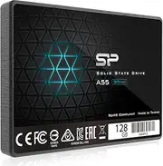 Silicon Power Ace A55 128GB SATA SSD, Up to 500MB/s, 3D NAND with SLC Cache, 2.5 Inch SATA III 6Gb/s Internal Solid State Drive for Desktop Laptop Computer