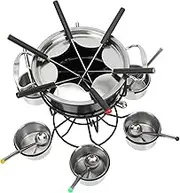 Ciieeo 1 Set Chocolate Fondue Pot with Forks Cheese Melting Cookware Easy to Clean for Baking and Cooking for Parties and Gatherings