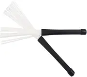 2Pcs Nylon Brush Drum Sticks Durable Jazz Drum Brushes for Percussion Instruments Lightweight and Versatile Music Accessory for Creative Sound Effects and Performances