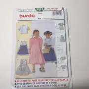 Burda 9824 Size 2-6 Child's Dress Apron Shirt