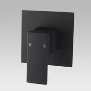 Black Solid brass Shower Wall Mixer