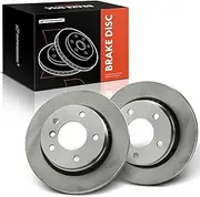 A-Premium 10.86 inch (275.8mm) Rear Vented Disc Brake Rotors Compatible with Select BMW Models - 320i 2001-2005, 323Ci 2000, 323i 1998-2000, 328i 1998, 2-PC Set