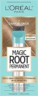 L'Oreal Paris Magic Root Rescue 10 Minute Root Hair Coloring Kit, Permanent Hair Color with Quick Precision Applicator, 100 percent Gray Coverage, 7 Dark Blonde, 1 kit (Packaging May Vary)