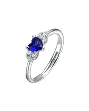 Genevive Silver CZ Ring