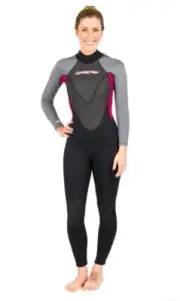 Hyperflex Women's Access Full Wetsuit 3/2mm, Flat-Lock Seams, Full Back Zipper