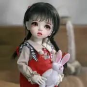 Mini 1/6 BJD SD Dolls Cute Girl Doll Eyes FREE Face Make Up Hair Dress FULL SET