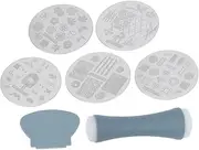 1 Set Nail Art Printing Plate Stamp Pressure Tool for Stamping Stickers Nail Gel Nail Stamps Nail Stamper Nail Stamp Polish Nail Stamp Stencil Nail Stamping Kit Stainless Steel