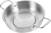 Cookware Stainless Steel Pot Double Handle Anti-scald Lightweight for Outdoor Activities