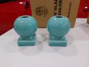 Vintage Fiesta FiestaWare Turquoise Retired Round Ball Candle Holder NEW in BOX