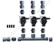 Rain Bird 100DV 3 Zone Dura Manifold Valve Kit -No Flow Control - Slip 301-010-3