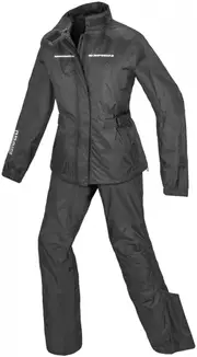 Spidi Touring Rain Kit Two Piece Ladies Motorcycle Rain Suit, black, Size 2XS for Women