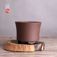 在飛比找蝦皮購物優惠-茶趣人生/小紫砂盆特價紫砂小花盆多肉綠植盆萬象盆 簡約云足圓