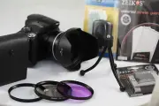 A&R 67mm Hood + Adapter Ring + 3 Filters For Nikon Coolpix P900 P950 + Bundle