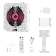 Portable CD Player Bluetooth CD Speaker Digital Display Stereo Speaker Wall4547