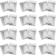 SHOWERORO Mailers Padded Envelopes 100 Pcs Silver Self Seal Lightweight Shockproof for Book Mailer Seal Mailing Padded Mailing Shipping