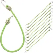 Ipetboom 10pcs Mini Bungee Cords with Hooks Elastic Luggage Straps for Travel Bicycles and Camping Tie Down Straps for Secure and Versatile Use