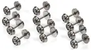 BACHMANN - HO Wheel Set 36/Flat Back (12) - Train Parts (HO Scale) (42903)