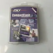 Vintage PNY 256MB CompactFlash Memory Card Brand New Sealed