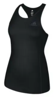 Adidas Women's Performer Baseline Training Tank Top Workout Exercise Black